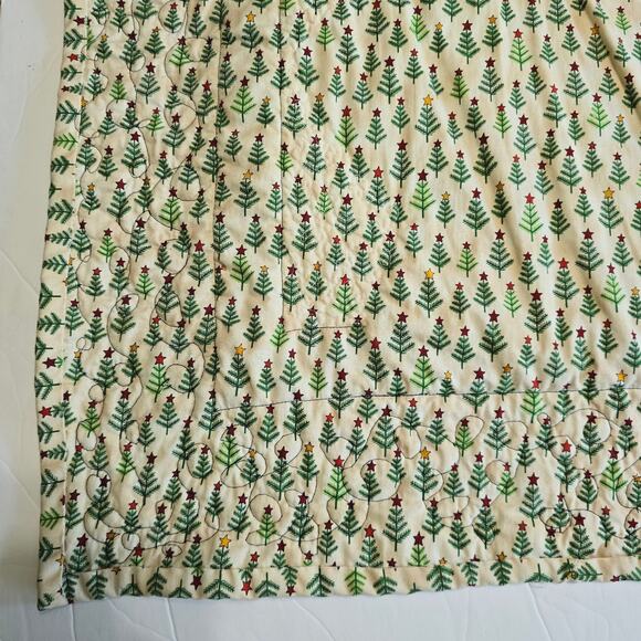 Quilted Santa Christmas Hanging Holiday Quilt - Picture 8 of 12